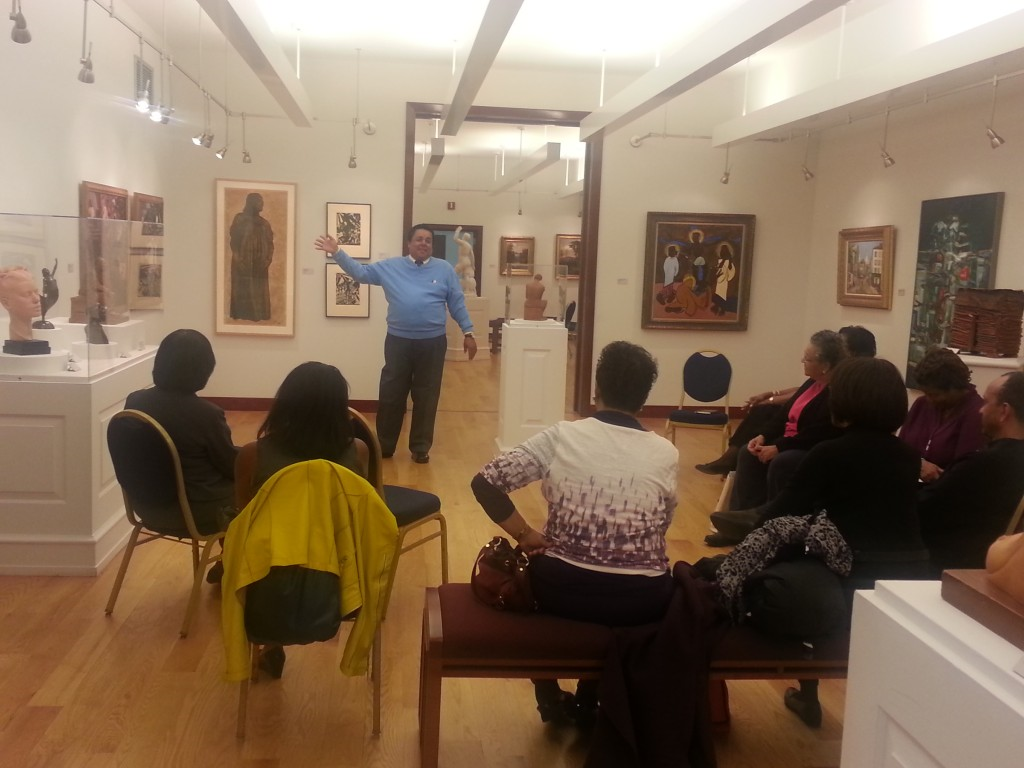 Mr. Scott Baker teaching in the Gallery