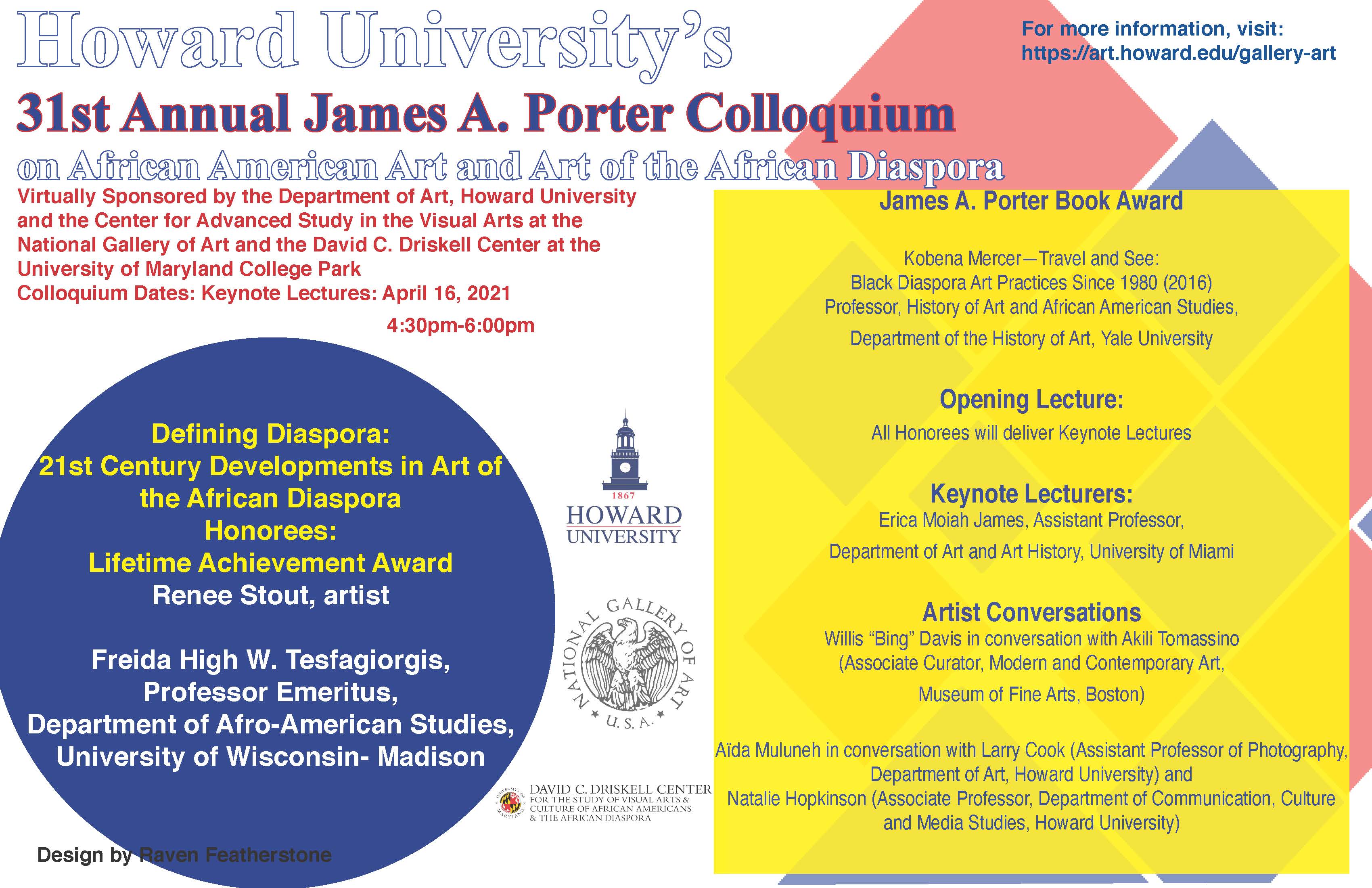 31st Annual Porter Colloquium Flyer