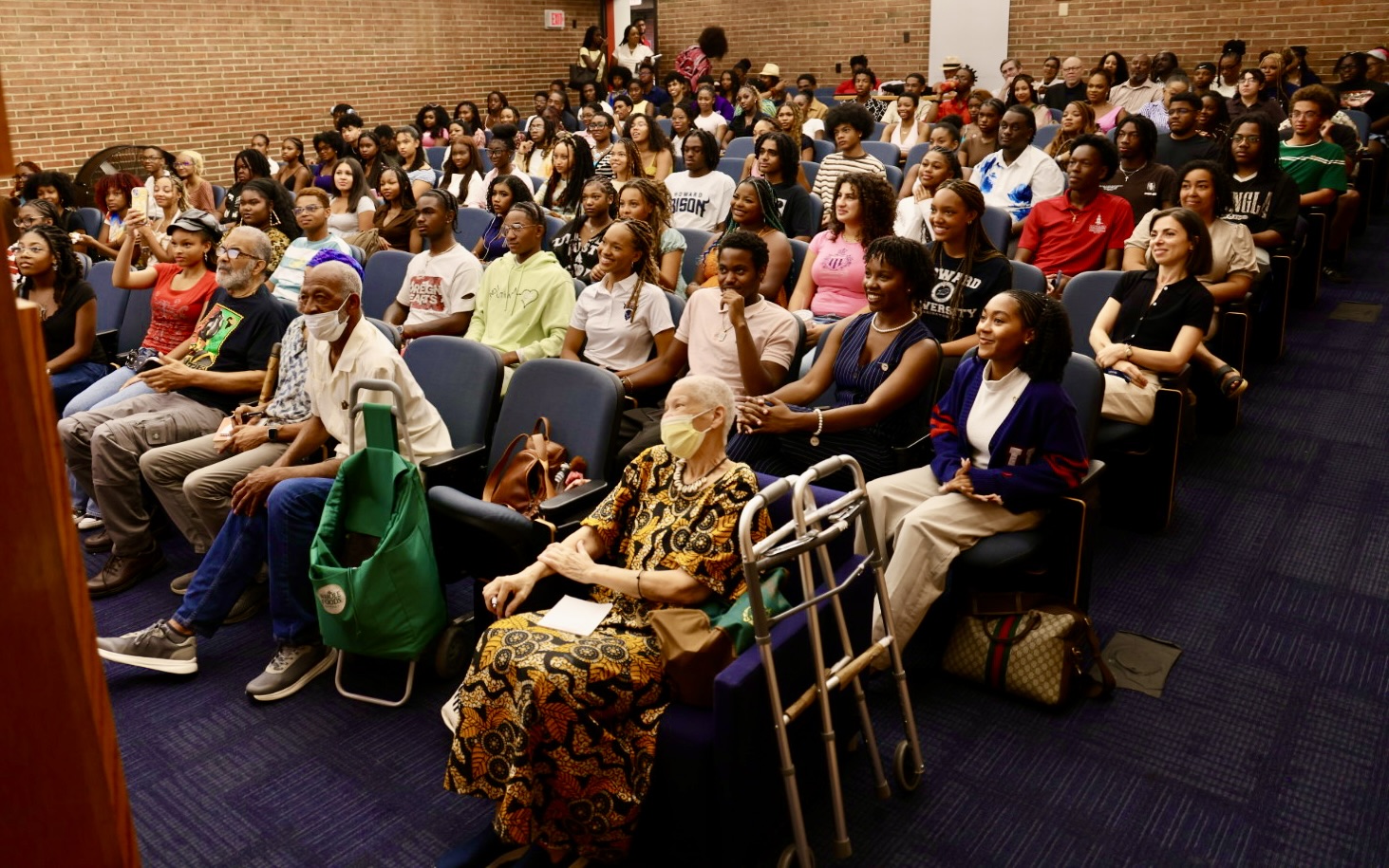 Students, Faculty, and Staff listen during New Student Orientation. Photo by Chad Eric Smith.