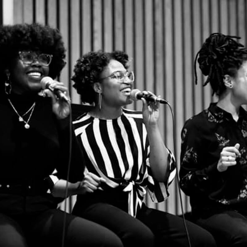 A vocal performance by students of the Department of Music.