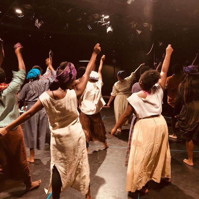 Howard University musical theatre performers onstage.