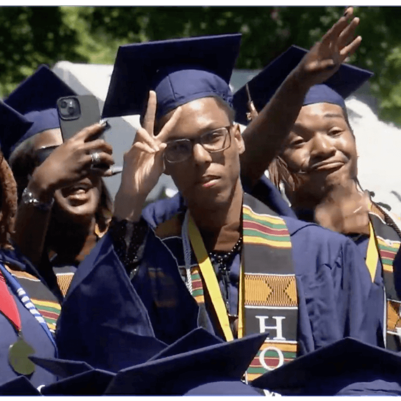 students of the graduating class of 2025, Chadwick A. Boseman College of Fine Arts