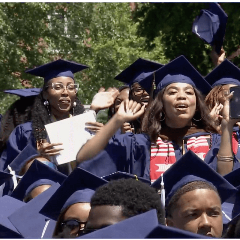 students of the graduating class of 2025, Chadwick A. Boseman College of Fine Arts
