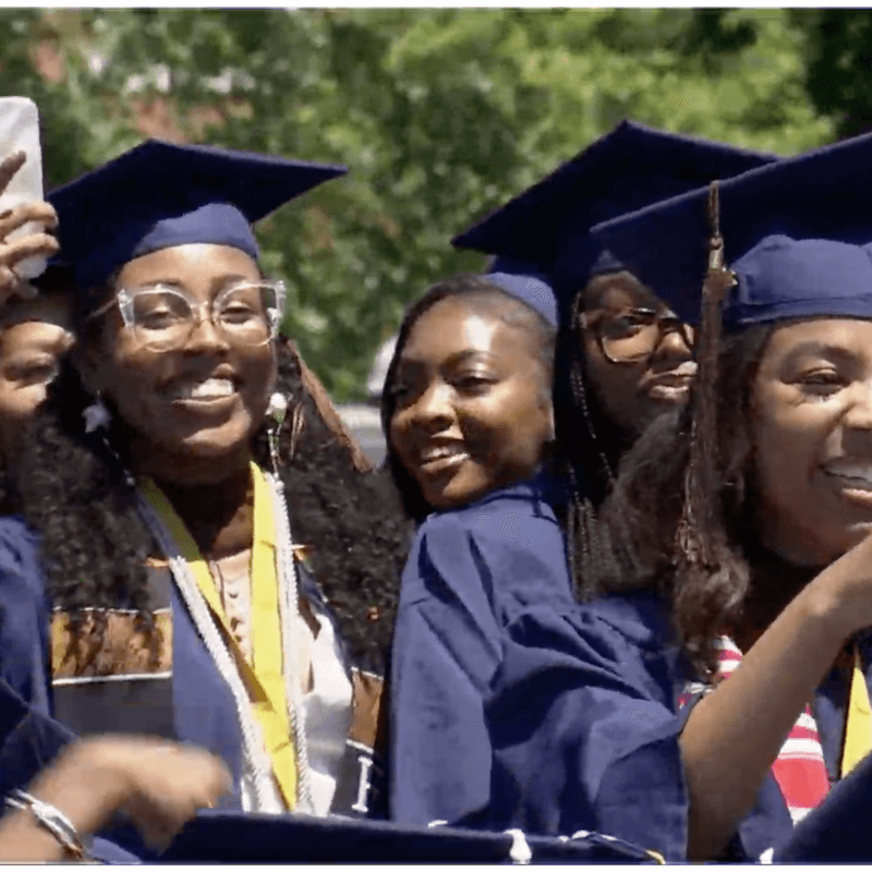 students of the graduating class of 2025, Chadwick A. Boseman College of Fine Arts