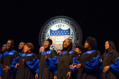 The Howard University Gospel Choir.