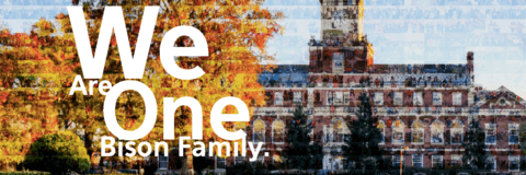 The words We Are One with Founders Library in the background