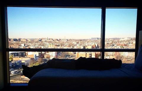 Hotel Room overlooking Washington DC