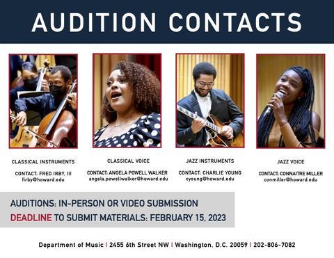 Audition Contact