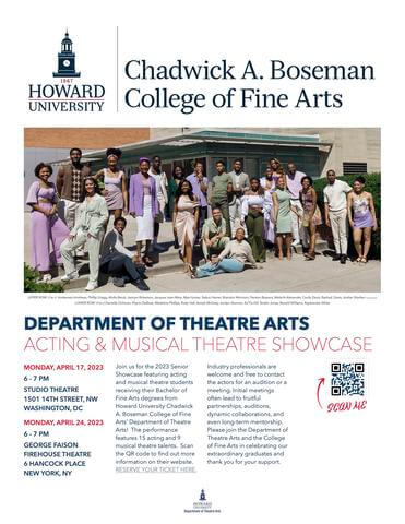 Acting and Musical Theatre Showcase Flyer