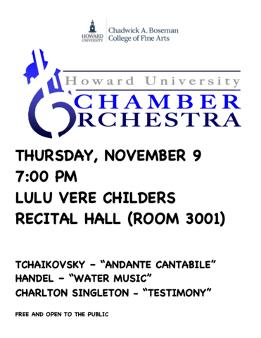 HU Chamber Orchestra - Fall 2023