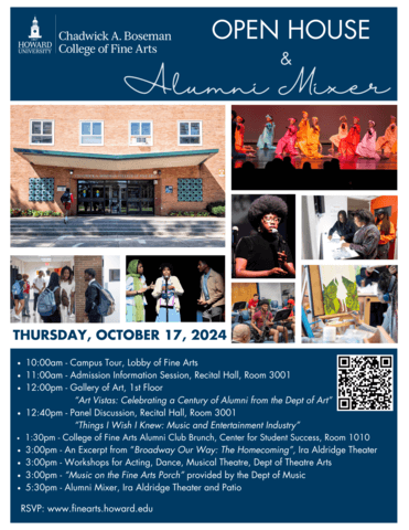 2024 Fine Arts Open House and Alumni Mixer