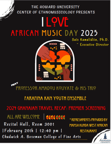 Feb 20th 1240 pm- I love African Music Day