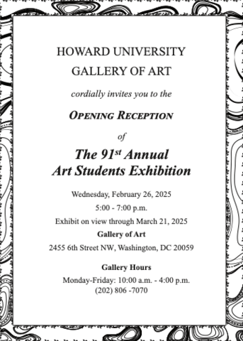 91st Annual Art Students Exhibition