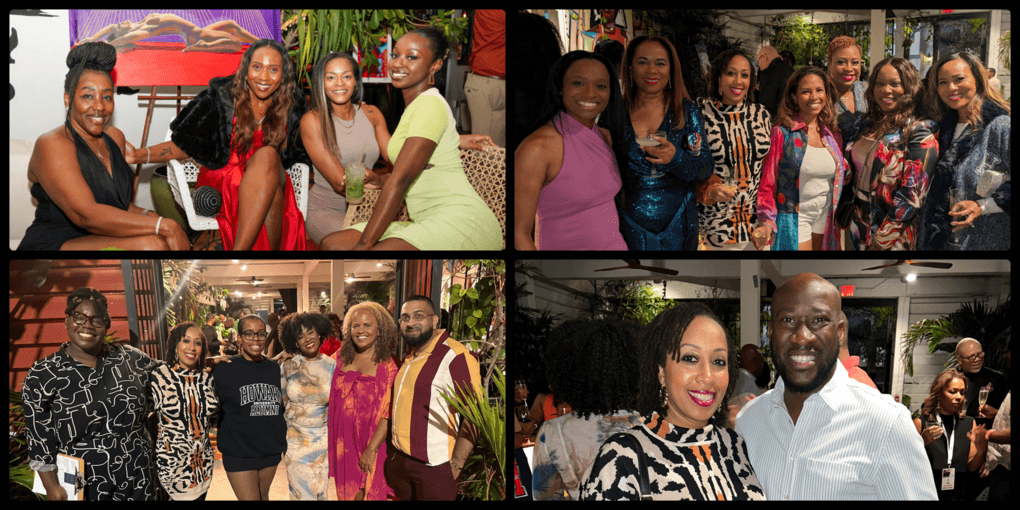 Collage of Group of Partygoers