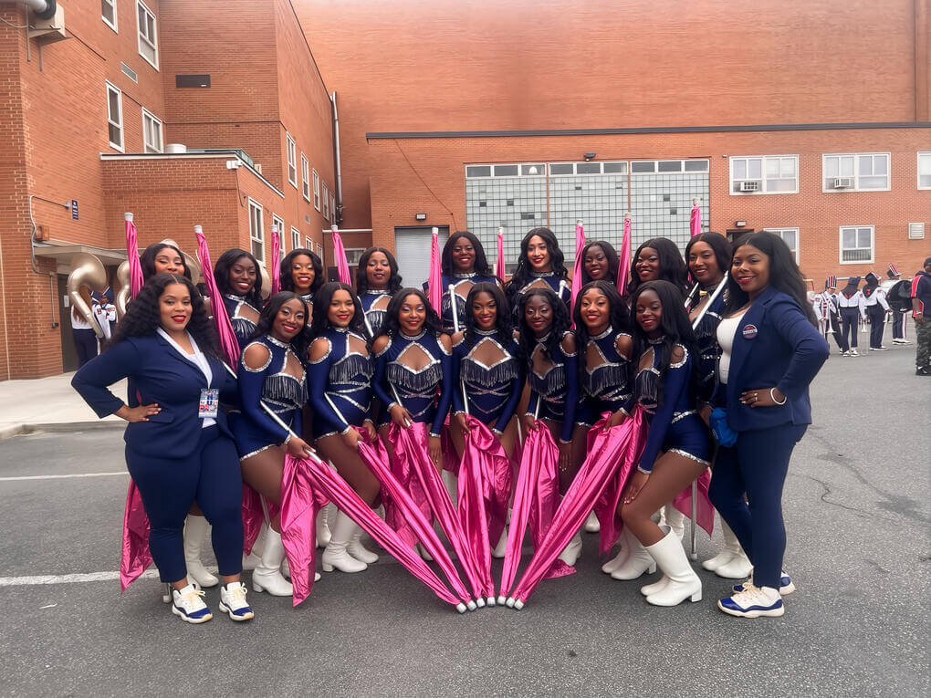 Coordinators Crystal Thorne and Bianca Jones with the Flashy Flags.