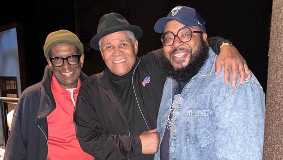 Dr. Long w/ two of Chicago's preeminent directors, Ron OJ Parson (c) and Chuck Smith (L)