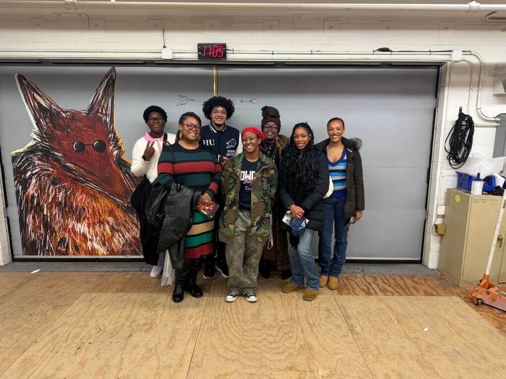 Tiffani Sydnor with This year's ETDM cohort at Arena Stage after watching a production of Chez Joey