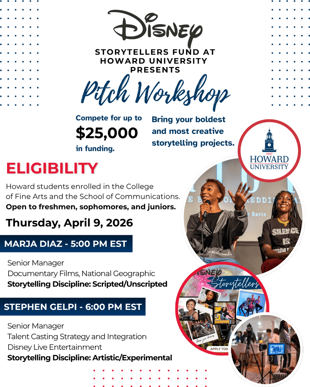 Disney Storytellers Fund Project at Howard University Pitch Workshop