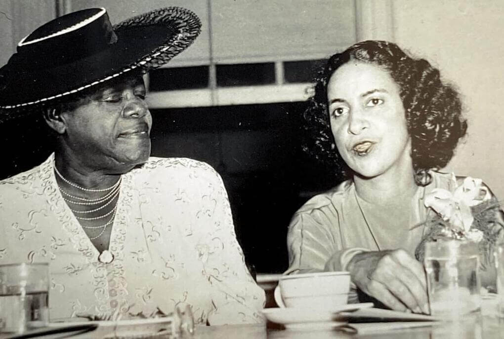 Sue Bailey Thurman with Mary McCloud Bethune