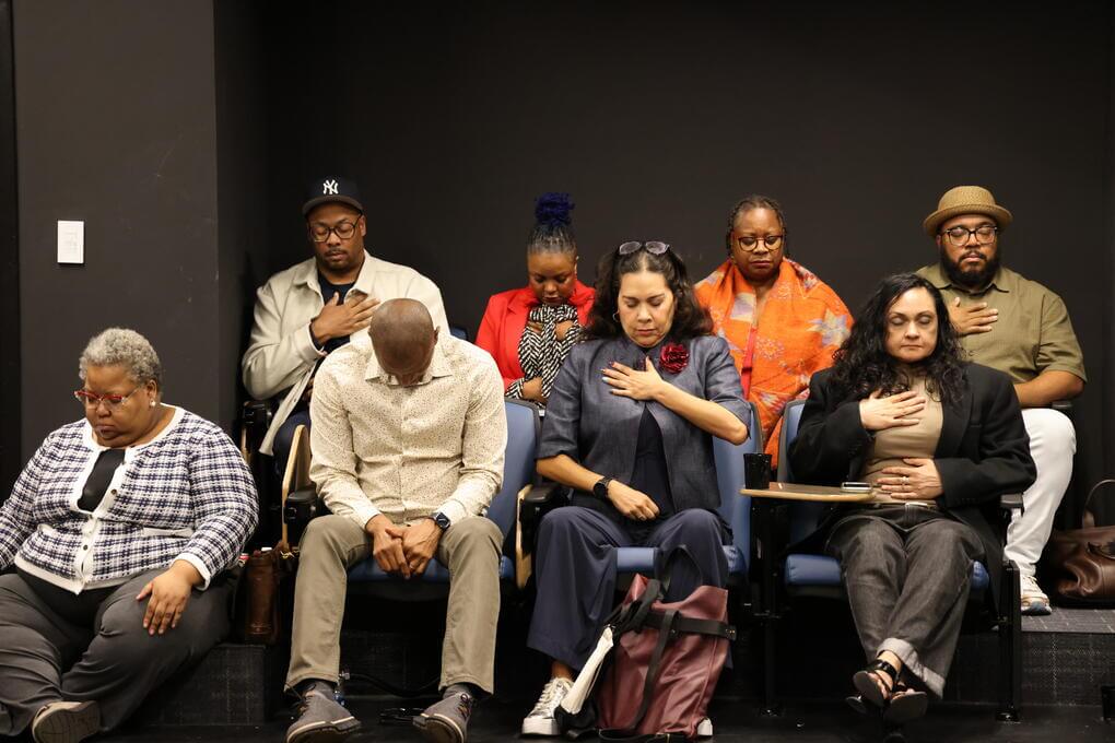 BPT 2026 Participants participate in a breathing exercise. 