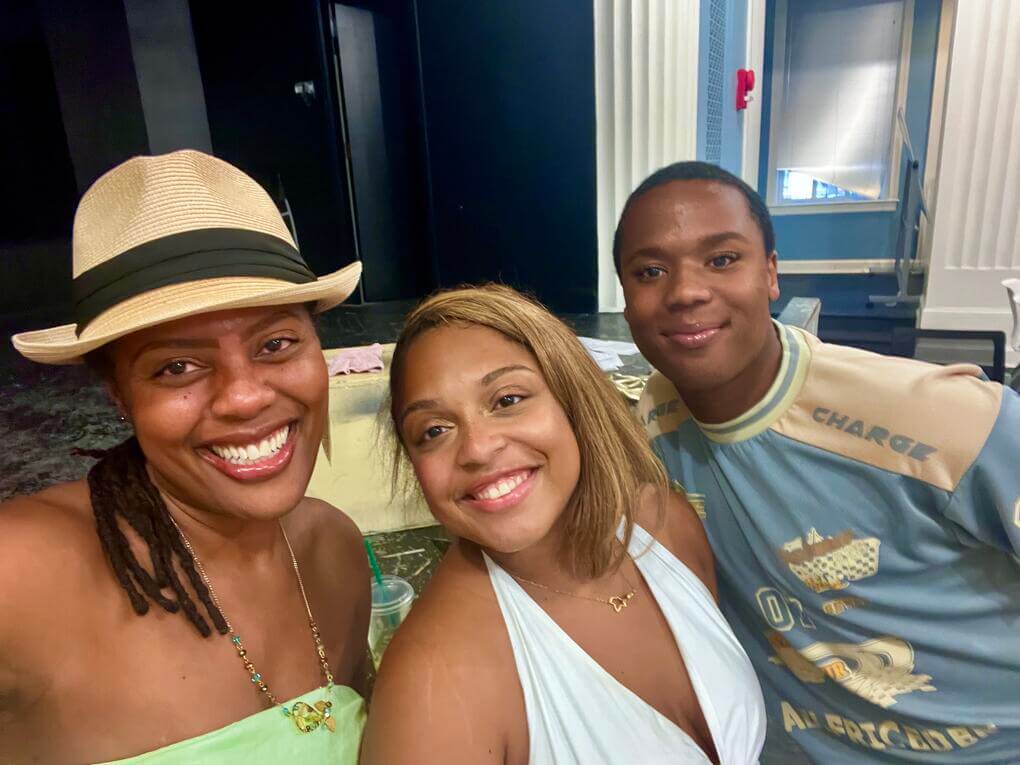 Nikkole Salter, Tashi Mhoon-Cooper, and Khidir Webster